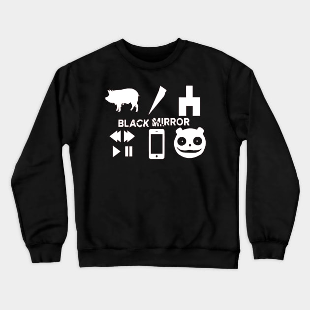 Black Mirror Crewneck Sweatshirt by OtakuPapercraft